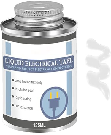 Dottduya Ruban Isolant Liquide - 125 ml Isolation Étanche pour Fils,Isolation Liquide Colle Électrique,pour Composants Électroniques Appareils Ménagers Instruments Équipements Maintenance