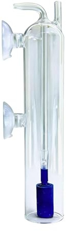 MFMEXUL CO2 Diffusor für Aquarien, Transparent, mit Saugnapfbefestigung, für Glas,