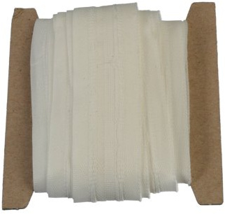 Liedeco Automatik-Faltenband 26 mm für Gardinen | 1 Stück - 5 Meter | 2,5 zu 1