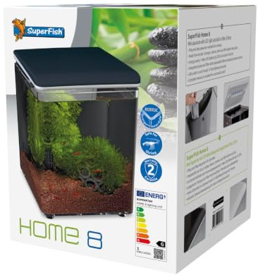 Superfish 545255/2154 Home 8 Mini-Aquarium in Schwarz
