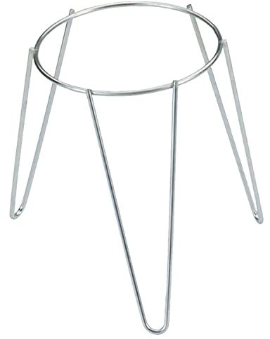 SAUVIC 03080 24 cm Zinc Plated Flower Pot Holder - Silver