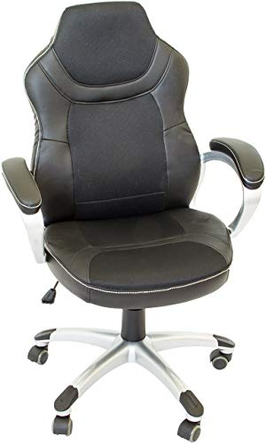 NATIV Bürostuhl | ergonomischer Schreibtischstuhl | höhenverstellbarer Chefsessel | Drehstuhl bis 120kg belastbar | ergonomischer Bürostuhl mit Wippfunktion | Einsatz aus Meshgewebe