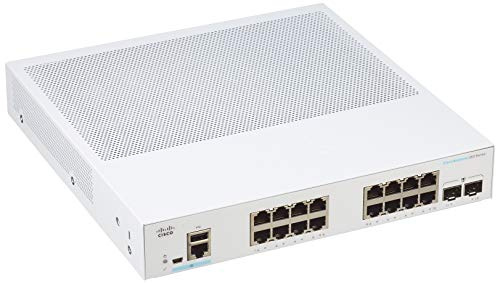 Cisco Business CBS350-16T-2G Managed Switch | 16 GE-Ports | 2 x 1G-SFP | Begrenzter Lebenszeitschutz (CBS350-16T-2G)