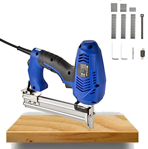 Agrafeuse Electrique - Cloueuse Electrique pour Bois Câble d'alimentation 2M avec 300 Agrafes et 100 Clous