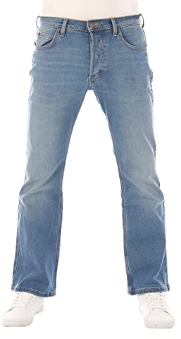 Lee Denver Jean pour homme, en coton, stretch, bleu denim, coupe Bootcut, disponible dans les tailles 40, 41, 42, 43, 44, 46, 48, 50, 52 et 54, 40W x 30L