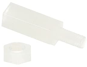 PATIKIL 40Pack Standoff Schrauben Nylon Sechskant PCB M2.5 10mm+6mm Weiß | Abstandshalter Muttern, für Hauptplatine Computergehäuse Leiterplatten Elektronik