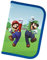 Super Mario gefülltes Schüleretui Federmäppchen inkl. Stiften, Radierer, Lineal etc. I Schlampermäppchen I Etui für die Schule