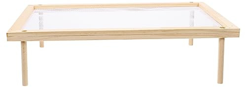 BUGUUYO Noodle Drying Rack Multi Functional Spaghetti and Vegetable Dryer Stackable Fruit Drying Rack for Home Use Frame with Mesh Surface for Pasta and Herb Drying