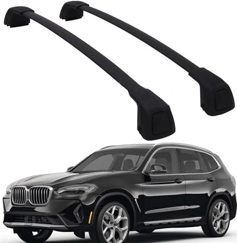 OUSIKA Auto Dachträgerstangen, Für BM-W X3 2018-2022, Aluminium Gepäck Querstangen, Transport Gepäckträger, Dach Fahrradträger, Outdoor Autoträger Zubehör