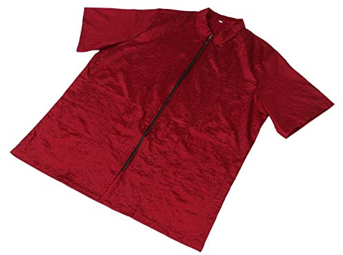 Mikinona Haarschnitt Und Färbekleidung Für Männer Und Frauen Kurzärmliges Arbeitsoutfit Rot Wasserabweisend Mit Praktischen Taschen Und Modischem Design