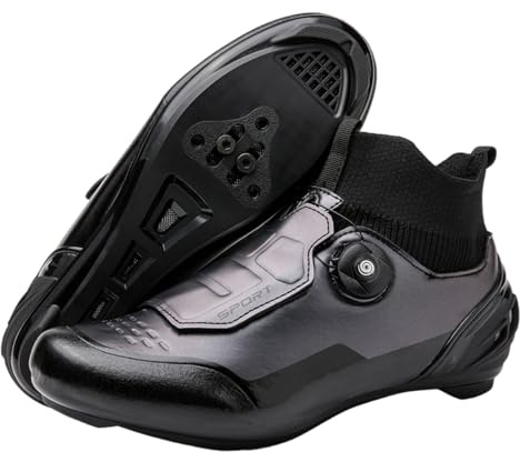 Serenitison Scarpe da Ciclismo su Strada Invernali,Scarpe da Ciclismo Outdoor Antiscivolo per Adulti,Stivali per da e da Strada Uomo Donna,Scarpe Leggere da Mountain Bike,Resistente all'Usura