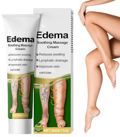 Crema para el cuidado de las piernas, crema de masaje natural para las piernas - 20 g de rápida absorción hidratante solución para el cuidado diario de la piel de estar de pie y hacer deporte