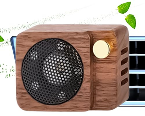 ZHUMCCY Désodorisant D'Ambiance Pour Voiture,Parfum d'Ambiance pour Sortie,Diffuseur De Voiture En Bois En Forme De Haut-Parleur | Pour Intérieur Auto Chambre Salon Toilette Hommes et Femmes