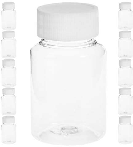 Botella de Plástico Transparente 80ml Boca Ancha, 22 Piezas | Líquidos y Productos de Cuidado, Viaje, Contenido Fácil de Ver, Formato Práctico de Uso Múltiple