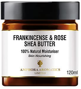 Amphora Aromatics Whipped Frankincense and Rose Shea Butter 120ml ~ Rejuvenating and nourishing