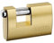 Candado latón rectangular 70mm blister