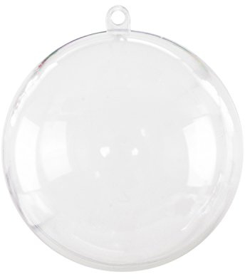 Klarer Kunststoff Acryl Badebombe Form Muscheln Gießen Bälle Set (12 Stück), Kunststoff, klar, 80 mm