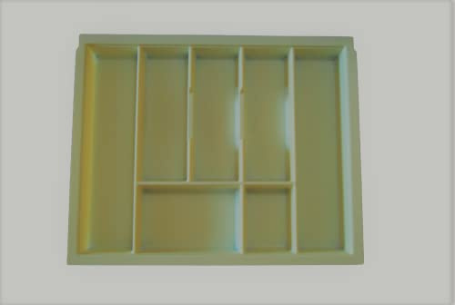 Blum Cutlery Tray Cream/Ivory to Fit Most 60cm/600mm Drawers, Textured Plastic 530mm Wide x 430mm Deep x 50mm High CT1/600