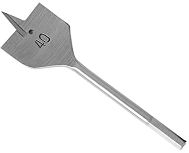 EsportsMJJ FEVERWORK 40Mm Flachspaten-Holzbohrer Sechskantschaft Holzbearbeitung Spatenbohrer Lochschneider - 40Mm