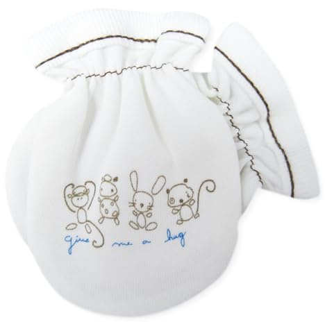 For Babies - Bio-Baumwolle Baby Kratzhandschuhe Kratzfäustlinge für Neugeborene Jungen und Mädchen 0 bis 3 Monate/Anti Scratch Mittens Newborn Organic Cotton