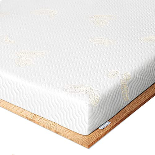 Newentor® Matratzen Topper 120x200cm H2 H3, Matratzentopper 120x200 Schlafsofa Bett Gelschaum, Mattress Topper 120x200 Boxspringbett Gel Bezug Kaltschaum 7CM Höhe