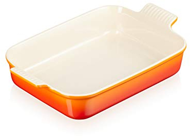Le Creuset Heritage Rectangular Dish, Stoneware, 32 cm, 2.31 kg, Volcanic, 71102320900001