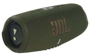 JBL CHARGE 5 - Portable Waterproof (IP67) Bluetooth Speaker with Powerbank USB Charge out, 20 hours playtime, JBL Partyboost (Green)