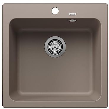 BLANCO NAYA 5 Silgranit tartufo | Tipo de montaje: instalación desde arriba | sin mando a distancia de desagüe | armario inferior de 50 unidades | gran volumen de lavabo para un uso óptimo |