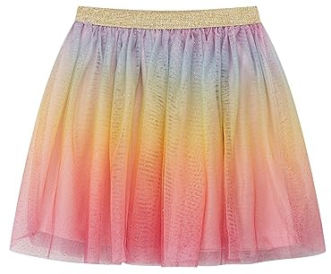 DANI CHINS Girl's Layered Tutu Skirt Tulle Princess Sparkle Skirt (Multicolored#1, 3)