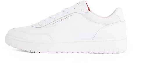 Tommy Hilfiger Herren Court Sneaker Basket Core Elegant, Weiß (White), 43