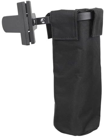 Drumstick Tasche aus Oxford Gewebe Schwarz für Drumset | Aufbewahrungstasche für Drumsticks, Drumstick Halter aus Abs, Verschleißfest
