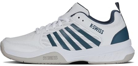 K-Swiss Chaussures de Tennis Court Express 2 pour Homme, Blanc Stargazer Vapor Blue, 43 EU