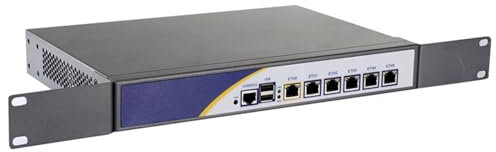 ANDAQI Firewall Router, 6 Port 2.5GbE I226-V, Micro Network Appliance, Intel Core I3 3td Gen Dual Core, F04, Mini PC, 4GB DDR3 32GB SSD, VPN, Opnsense, Firewall Hardware, COM, VGA