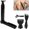 GOMETY Máquina de afeitar eléctrica para hombre, cortapelos para hombres con mango largo para cara, brazo, barbilla, cortapelos inalámbricos con extensión ajustable, impermeable