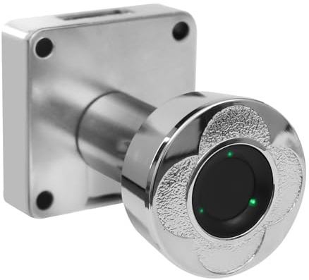 Fingerabdruck Schloss,Smart Fingerprint Lock,für Schubladen und Schränke,Kann 20-Passwörter speichern,150mAh Lithium,Entsperren in einer Sekunde