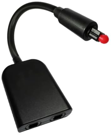 Okeeyseda 6-Adriger Glasfaserkonverter 2 in 1 Out Audio-Glasfaserkabel Audio-Glasfaserverteiler 1/2 Glasfaseradapter 1 Stück