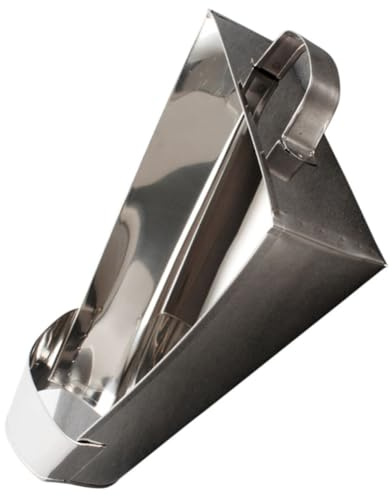 DECHOUS Cuillère en Acier Inoxydable pour Frites et Poulet Frit, Pelle d'emballage Alimentaire Coins Lisses, Forme Large à Ouverture Étroite, Usage Professionnel en Magasin