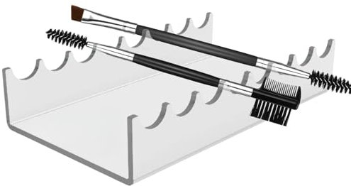 GkgWuxf Pinsel-Trockenständer – Acryl-Trockenhalter, Make-up-Pinselständer, Schreibtisch-Organizer, transparentes Tablett für Tisch, Schreibtischregal