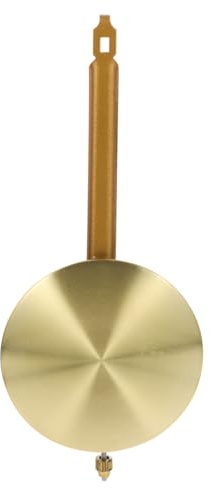 VILLCASE Péndulo Metálico De Repuesto Para Reloj De Pared 8 Pulgadas - Accesorios Para Mecanismos De Relojes De Péndulo Antiguos Y Modernos Ideal Para Reparaciones Y Decoración De Hogar Y Oficina