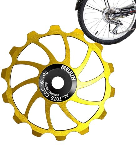 Generico Fantino Rad für Fahrrad – Umwerfer-Riemenscheibe für Fahrrad, leichte Keramik-Schaltriemenscheibe, 14T/15T/16T, stoßfest für Mountainbike