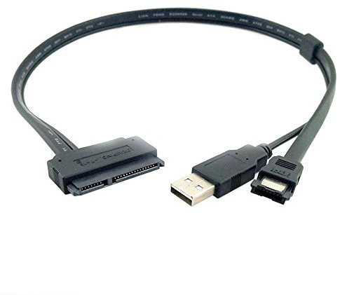 Hard Disk Drive 2 5 Inch SATA 22Pin to eSATA Data USB Powered Cable Adapter 0.5M