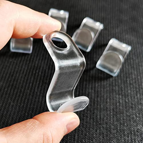 Perchas ahorran espacio, 60 unidades, ganchos para colgar ropa, conectores para armario, organizador, corbatas, ganchos de conexión que ahorran espacio (transparente)