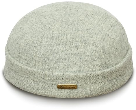 Sterkowski Docker Beanie Cap | Harris Tweed Dockermütze für Herren und Damen | Warm Bequemer Seemannsmütze