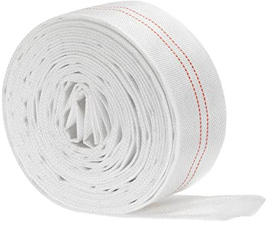 PATIKIL 40mm ID 25ft Lightweight Backwash Hose Lay Flat Reinforced Discharge PVC Hose 0.8MPa for Swimming Pool