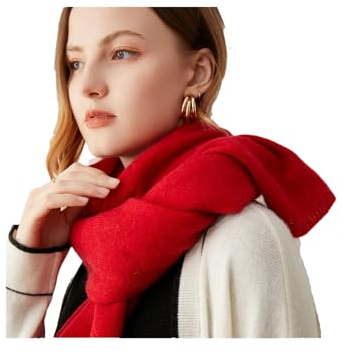 Dcvmvmn Damen Herbst Und Winter Vielseitige Kaschmir Strickschal Für Männer, Rot/Ausflug, einfarbig (Getaway Solids), Einheitsgröße