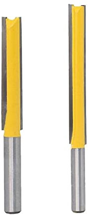 Tiuimk 2 x extra lange gerade Frässtifte für Holz, Schlitz, 5,1 cm, 7,6 cm