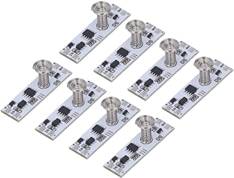 8-teiliges Stufenloses Dimmmodul für LED-Lichtschrank DC5-24V, Kapazitiver Touch-Dimmerschalter