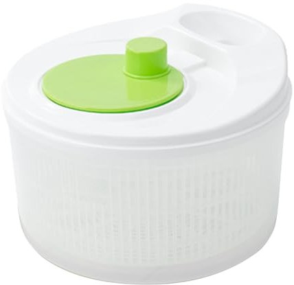 Tuzsocr Clear Salad Spinner,Lettuce Spinner Dryer Easy-to-Use,Multifunction Vegetable Dryer Tosser,with Vegetable Grater,Easy Drain System, Non-Slip Base,Dryer Ideal for Vegetables Fruits (Style 1)