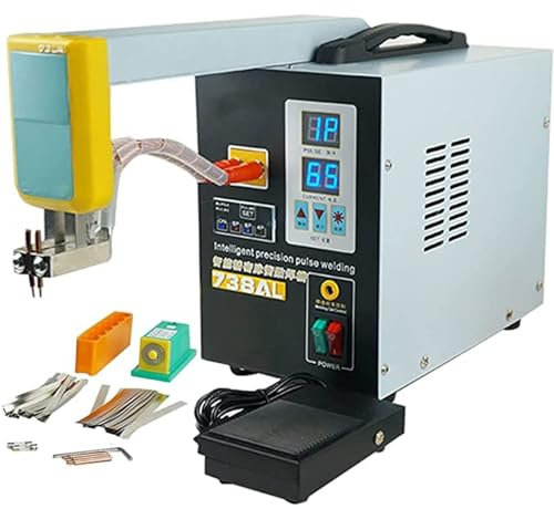 ZIJINGY Cordless Spot Welding Machine Battery Welding Machine Battery Pulse Spot Welding Machine with Adjustable Welding Head for 18650 14500 Lithium Battery Pack Buildings
