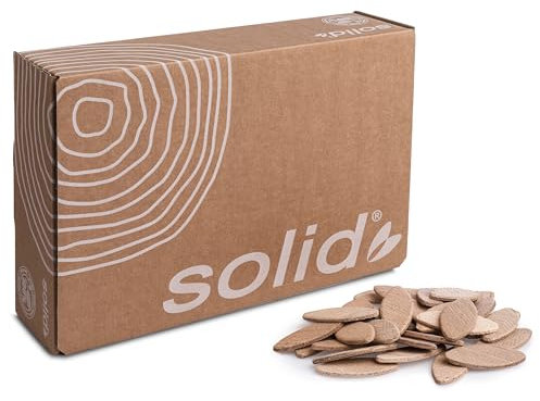 SOLID Flachdübel Set Holzdübel Größe 10+20 Kompatibel Mit Dübelfräse Lamellofräse 500 Stück Verbindungsplättchen Aus Buchen Dübel Wie Lamello Holz Buchenholz Verbindungen